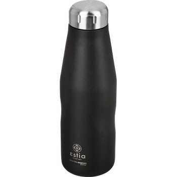 Estia Θερμός Travel Flask Save The Aegean 500Ml Matte Black 01-7799 5207158007799