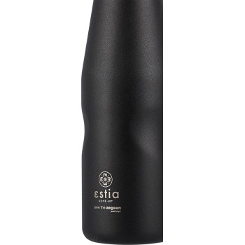 Estia Θερμός Travel Flask Save The Aegean 500Ml Matte Black 01-7799 5207158007799