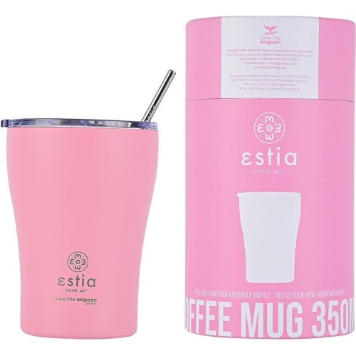 Estia Coffee Mug Save The Aegean 350Ml Blossom Rose 01-12472 5207158012472