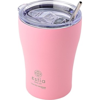 Estia Θερμός Coffee Mug Save The Aegean 350Ml Blossom Rose 01-12472 5207158012472