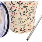 Estia Θερμος Coffee Mug Save the Aegean 350ml Bloom Beige 01-31701 5207158031701
