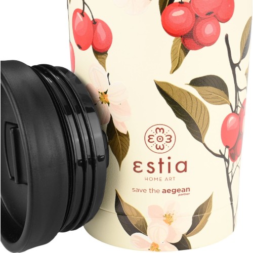 Estia Thermos Travel Mug Save the Aegean 350ml Sakura Whisper 01-25632 5207158025632