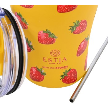 Estia Harm Coffee Mug Save the Aegean 350ml Berry Bright 01-31688 5207158031688