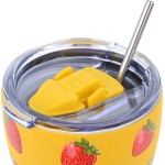 Estia Θερμος Coffee Mug Save the Aegean 350ml Berry Bright 01-31688 5207158031688