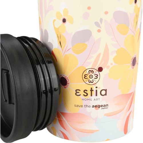Estia Thermos Travel Mug Save the Aegean 350ml Spring Sonata 01-25649 5207158025649