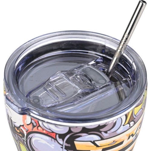 Estia Thermos Coffee Mug Save the Aegean 350ml Graffiti Rhythm 01-22914 5207158022914