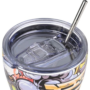 Estia Thermos Coffee Mug Save the Aegean 350ml Graffiti Rhythm 01-22914 5207158022914