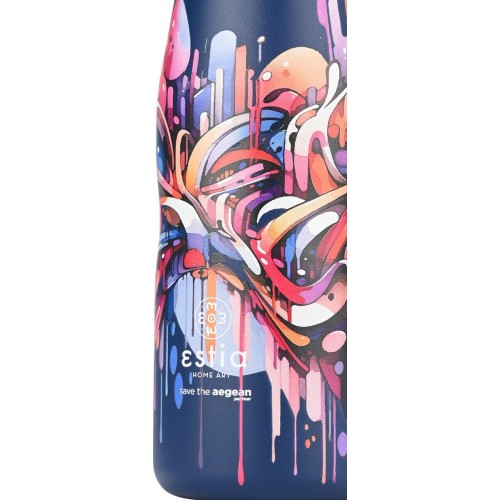 Estia Θερμος Travel Flask Save the Aegean 500ml Vibrant Vortex 01-22075 5207158022075
