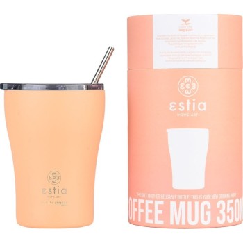 Estia Θερμός Coffee Mug Save The Aegean 350Ml Peach Fuzz 01-23416 5207158023416