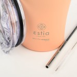 Estia Θερμός Coffee Mug Save The Aegean 350Ml Peach Fuzz 01-23416 5207158023416