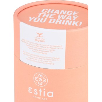 Estia Θερμός Coffee Mug Save The Aegean 350Ml Peach Fuzz 01-23416 5207158023416