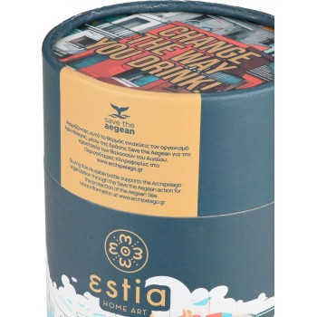 Estia Θερμος Coffee Mug Save the Aegean 350ml Urban Mythos 01-23096 5207158023096
