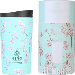 Estia Thermos Travel Mug Save the Aegean 350ml Blossom Green 01-20446 5207158020446