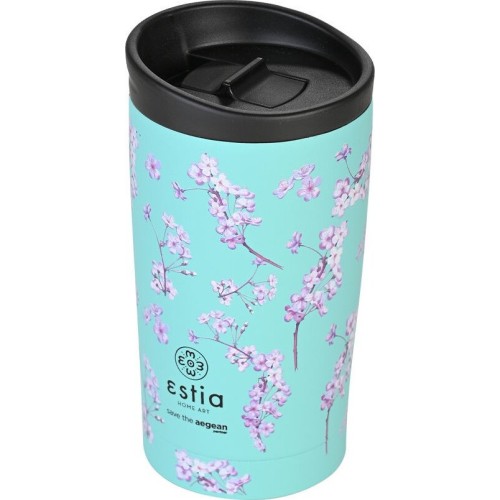 Estia θερμός Travel Mug Save the Aegean 350ml Blossom green 01-20446 5207158020446