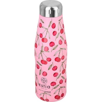 Estia Θερμος Travel Flask Save the Aegean 500ml Cherry rose 01-16647 5207158016647