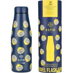 Estia Thermos Travel Flask Save the Aegean 500ml Citrus Infusion 01-22105 5207158022105