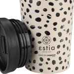 Estia Thermos Travel Mug Save the Aegean 350ml Leopard Taupe 01-25663 5207158025663