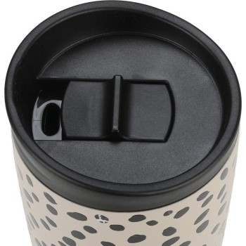 Estia Thermos Travel Mug Save the Aegean 350ml Leopard Taupe 01-25663 5207158025663