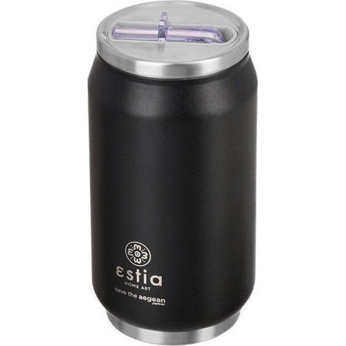 Estia Θέρμος Travel CUP Save THE Aegean 300ml Midnight Black 01-16739 5207158016739