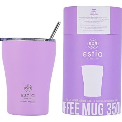 Estia Θερμος Coffee Mug Save The Aegean 350Ml Lavender Purple 01-12090 5207158012090