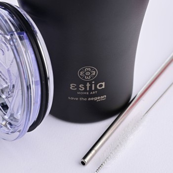 Estia Harm Coffee Mug Save The Aegean 350Ml Midnight Black 01-12083 5207158012083