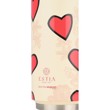 Estia Thermos Travel Cup Save the Aegean 500ml Tender Lace 01-31329 5207158031329