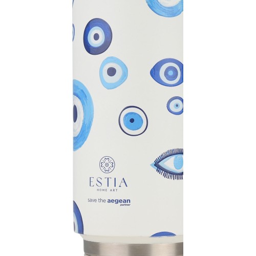 Estia Thermos Travel Cup Save the Aegean 500ml Spirit of Luck 01-31251 5207158031251