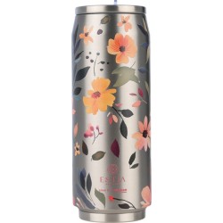 Estia Thermos Travel Cup Save the Aegean 500ml Silver Botanic 01-31299 5207158031299