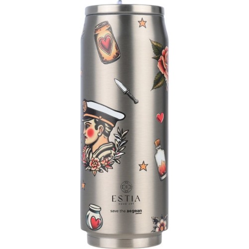 Estia Θερμός Travel Cup Save the Aegean 500ml Old School Ink 01-31282 5207158031282