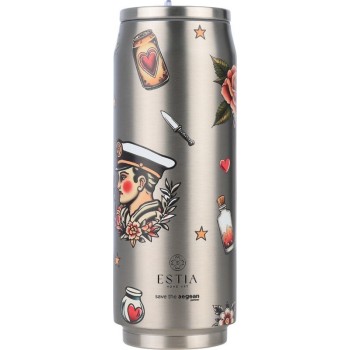 Estia Θερμός Travel Cup Save the Aegean 500ml Old School Ink 01-31282 5207158031282