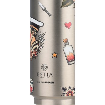 Estia Θερμός Travel Cup Save the Aegean 500ml Old School Ink 01-31282 5207158031282