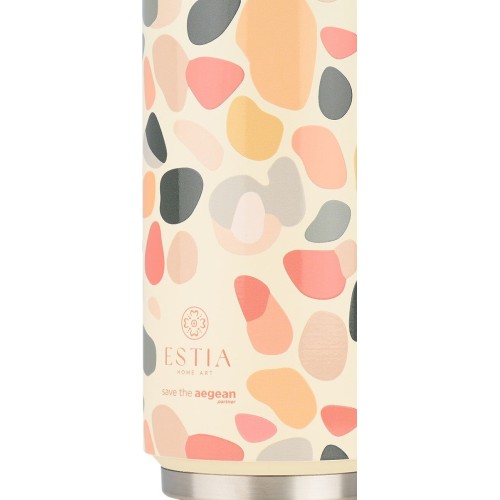 Estia Thermos Travel Cup Save the Aegean 500ml Hue Pebbles 01-31220 5207158031220