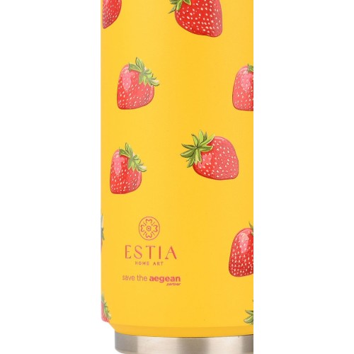 Estia θερμός Travel Cup Save the Aegean 500ml Berry Bright 01-31190 5207158031190