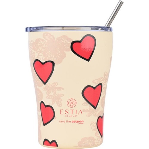 Estia Θερμος Coffee Mug Save the Aegean 350ml Tender Lace 01-31817 5207158031817