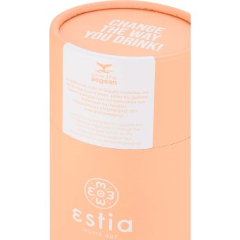 Estia Thermos Travel Cup Save the Aegean 500ml Peach Fuzz 01-23423 5207158023423