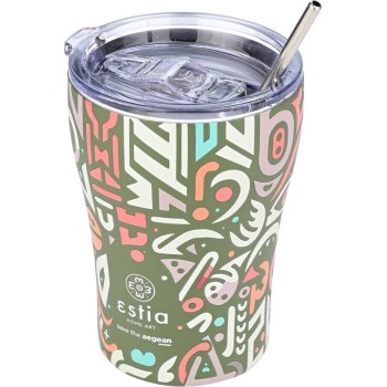 Estia Thermos Coffee Mug Save the Aegean 350ml Geovivid 01-22938 5207158022938