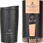 Estia Thermos Travel Mug Save the Aegean 350ml Midnight Black 01-20361 5207158020361