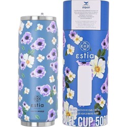 Estia Θερμος Travel Cup Save The Aegean 500Ml Garden Blue 01-16807 5207158016807