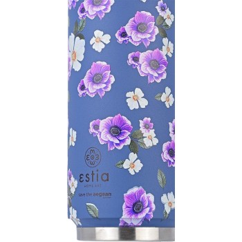 Estia Θερμος Travel Cup Save The Aegean 500Ml Garden Blue 01-16807 5207158016807