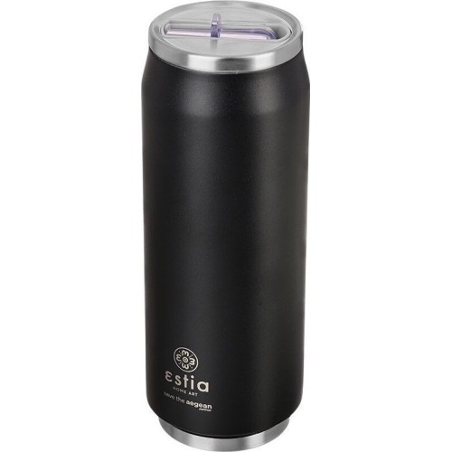 Estia Θερμός Travel Cup Save The Aegean 500Ml Midnight Black 01-7843 5207158007843