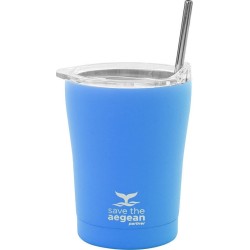Estia Θερμός Coffee Mug Save The Aegean 350Ml Olympic Blue 01-12465 5207158012465