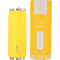 Estia Θερμός Travel Cup Save The Aegean 500Ml Pineapple Κίτρινο 01-10324 5207158010324