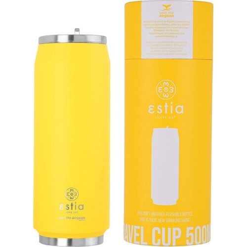 Estia Harm Travel Cup Save The Aegean 500Ml Pineapple Yellow 01-10324 5207158010324