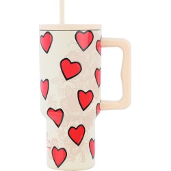 Estia Θερμος Straw Tumbler XL Save the Aegean 900ml Tender Lace 01-32074 5207158032074