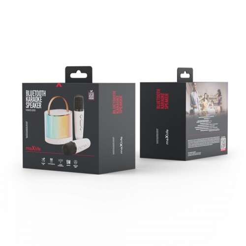 Maxlife Bluetooth Ηχείο Καραόκε MXKS-200 Λευκό MXKS-200 5907457738690