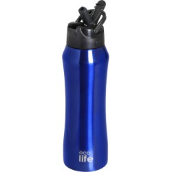 eco life Blue Thermos 550ml | Inner Straw 33-BO-3062 5208009003755