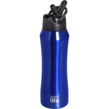 eco life Blue Thermos 550ml | Inner Straw 33-BO-3062 5208009003755