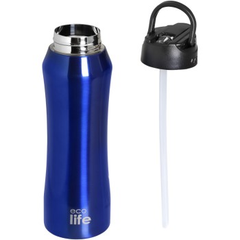 eco life Blue Thermos 550ml | Inner Straw 33-BO-3062 5208009003755