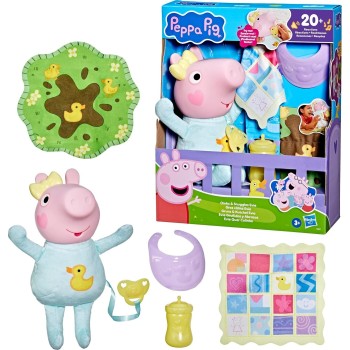 Hasbro Peppa Pig Oinks And Snuggles Evie Interactive Baby Doll G1637 5010996322388