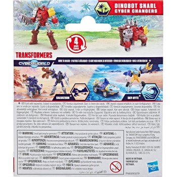 Hasbro Transformers Cyberworld Cyber Changers Dinobot Snarl G0746 / G1042 5010996319821